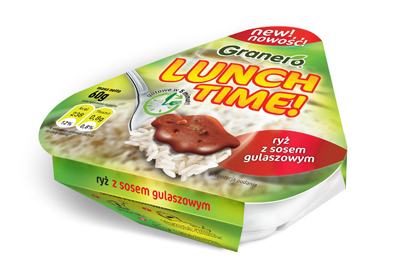 Rice with goulash sauce